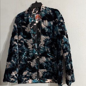 Johnny Was Velvet Stylish Tie-Dye Women's Jacket. NWOT